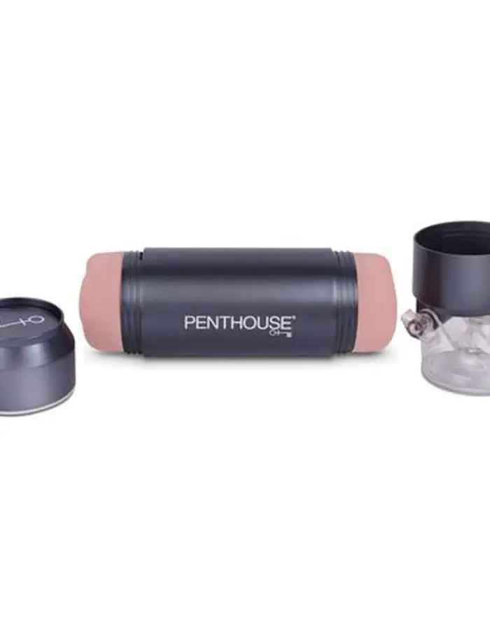 Penthouse Pet Cyberskin Hands-Free Adjustable  Dual Stroker - Riley Nixon