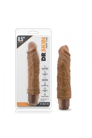 Dr. Skin - Cock Vibe 10 - 8.5 Inch Vibrating Cock  - Mocha