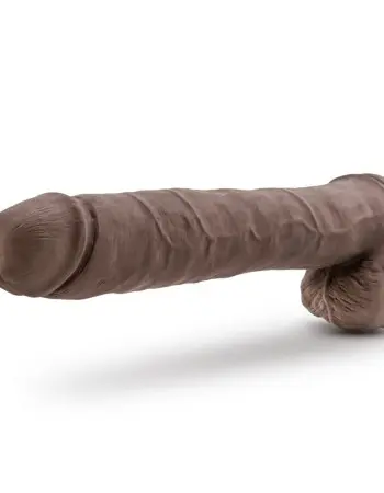 Au Naturel - Daddy - 14 Inch Sensa Feel Dual Density Dildo - Chocolate