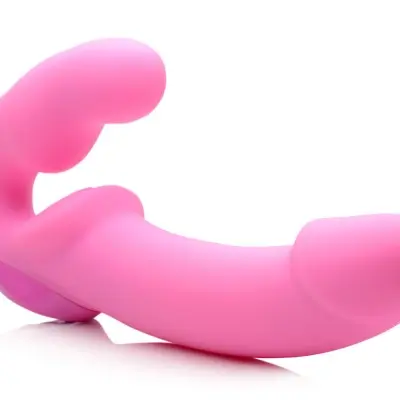 Urge Silicone Strapless Strap on With Remote - Pink