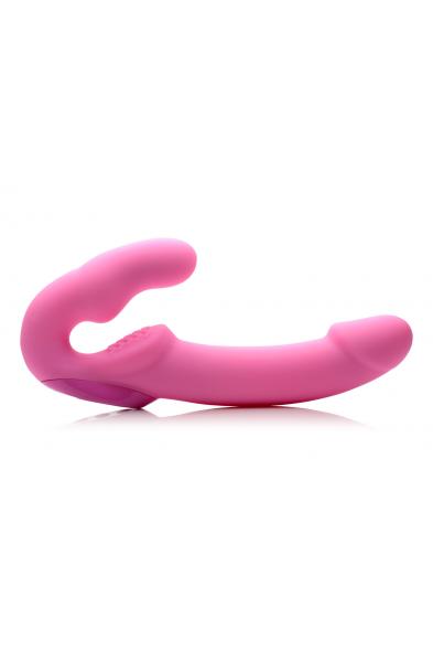 Urge Silicone Strapless Strap on With Remote - Pink