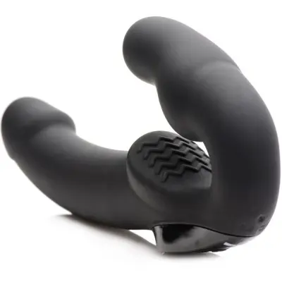Urge Silicone Strapless Strap on With Remote - Black