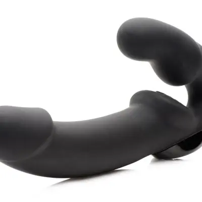Urge Silicone Strapless Strap on With Remote - Black