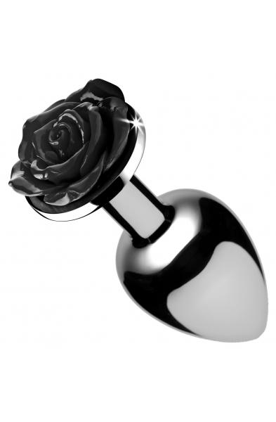 Black Rose Anal Plug - Small