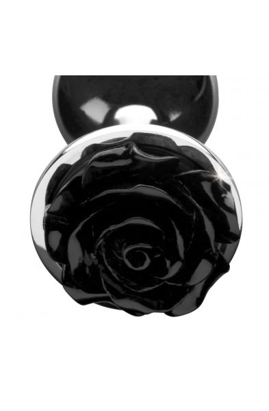 Black Rose Anal Plug - Small