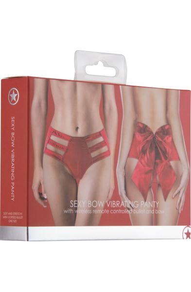 Sexy Bow Vibrating Panty - Red