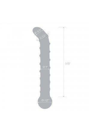 Mr. Swirly 6.5 Inch G-Spot Glass Dildo