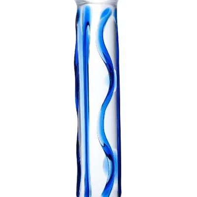 6.5 Inch Full Tip Textured Glass Dildo