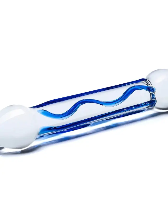 6.5 Inch Full Tip Textured Glass Dildo
