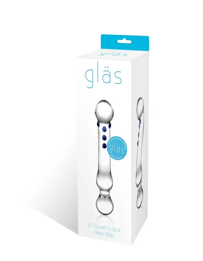 Curved G-Spot 6" Glass Dildo