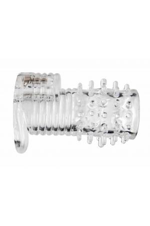 Clear Sensations Vibrating Textured Sleeve