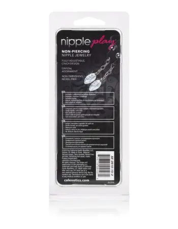 Nipple Play Non-Piercing Nipple Jewelry Crystal  Teardrop