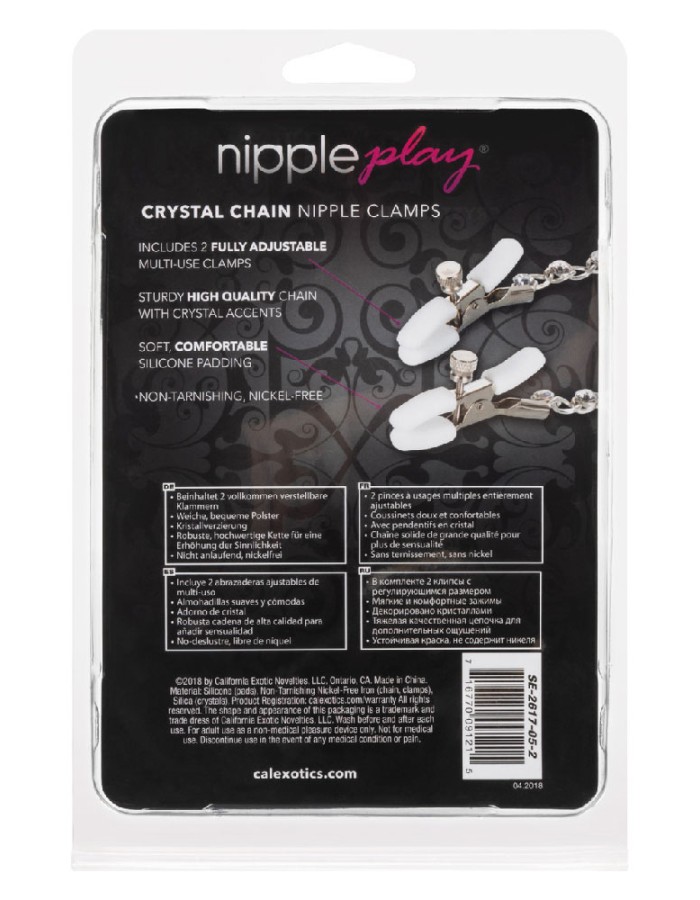 Nipple Play Crystal Chain Nipple Clamps