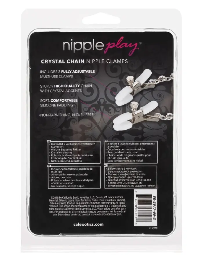 Nipple Play Crystal Chain Nipple Clamps