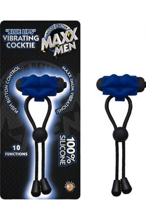 Maxx Men Blue Lips Vibrating Cocktie - Blue