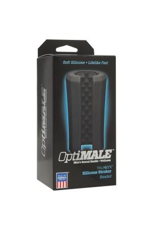 Optimale - Truskyn Silicone Stroker - Beaded -  Black