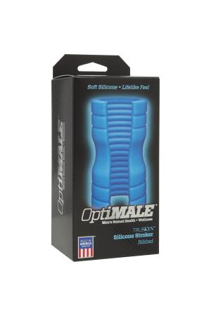 Optimale  - Truskyn  Silicone Stroker - Ribbed -  Blue