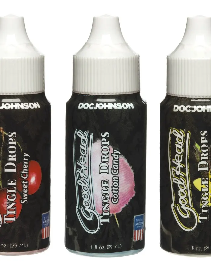 Goodhead - Tingle Drops- 3-Pack - French Vanilla, Cotton Candy, Sweet Cherry