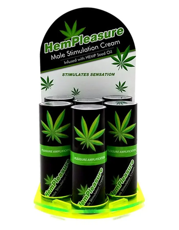 Hempleasure for Men .5 Oz 6 Bottle Display