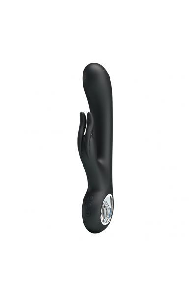 Pretty Love Carina 7 Function Rabbit Syle Vibrator - Black