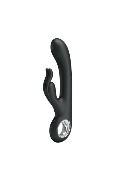 Pretty Love Carina 7 Function Rabbit Syle Vibrator - Black