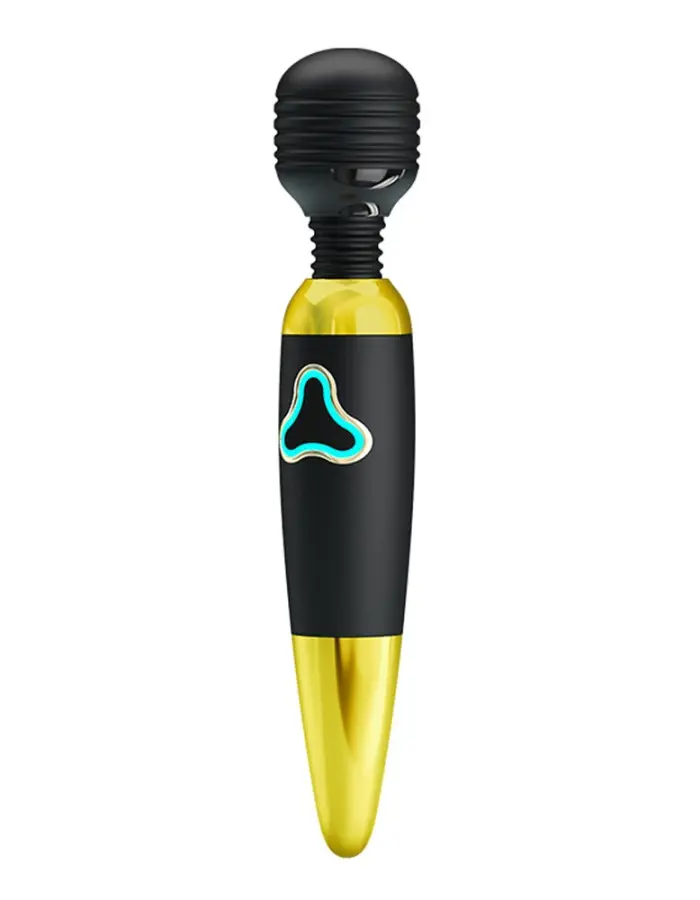 Pretty Love Body Wand With Led Light - Black and  Gold