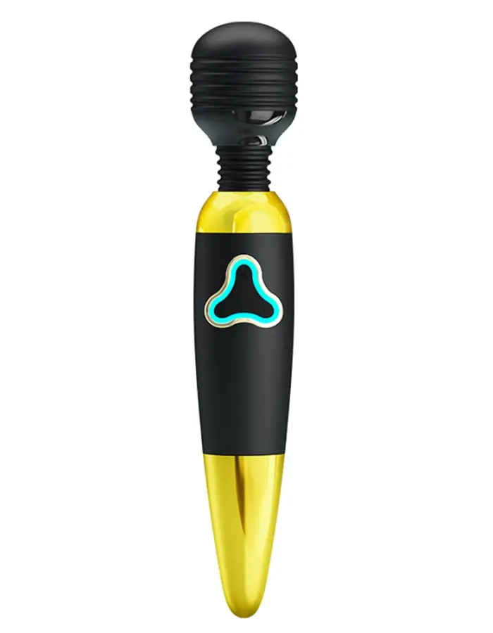Pretty Love Body Wand With Led Light - Black and  Gold