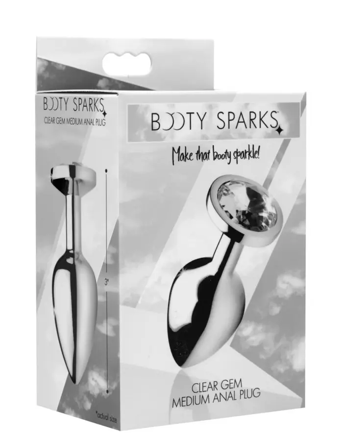 Clear Gem Anal Plug - Small