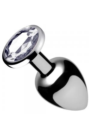 Clear Gem Anal Plug - Small