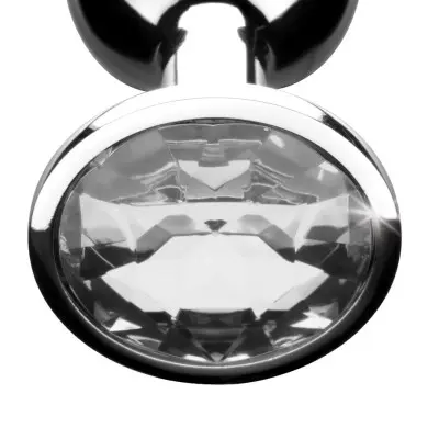 Clear Gem Anal Plug - Small
