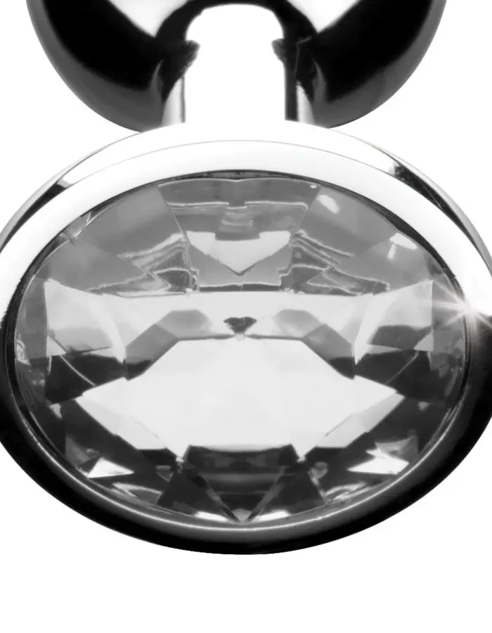 Clear Gem Anal Plug - Small