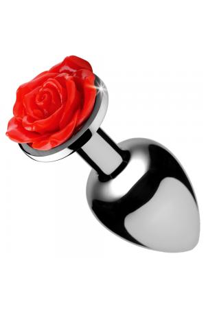 Red Rose Anal Plug - Medium