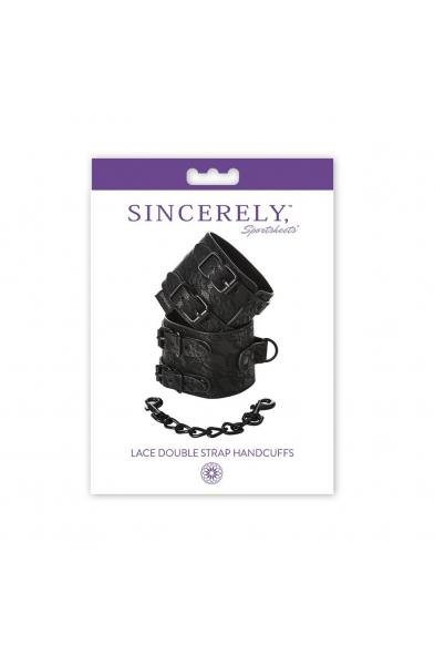 Sincerely Lace Double Strap Hand Cuffs