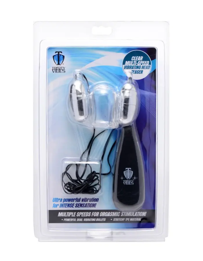 Clear Multi -Speed Vibrating Head Teaser