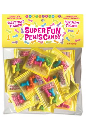 Super Fun Penis Candy 25 Individual Fun-Size Packages