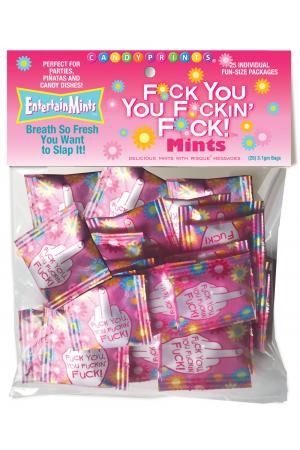 F*Ck You You F*Ckin' F*Ck Mints! 25 Individual Fun Size Packages