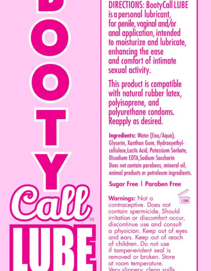 Booty Call Lube Duo 4 Oz