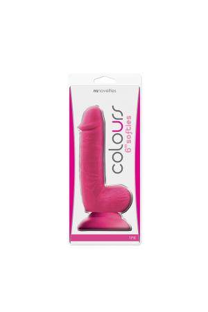 Colours - Softies - 6 Inch Dildo - Pink