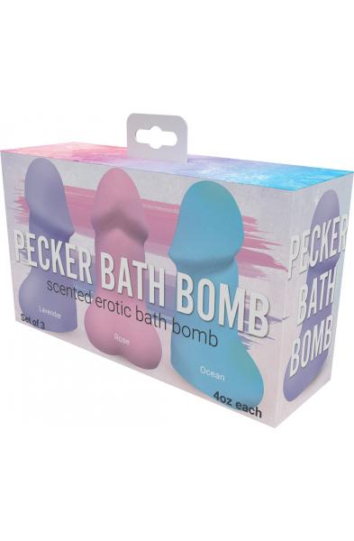 Pecker Bath Bombs 3 Pk