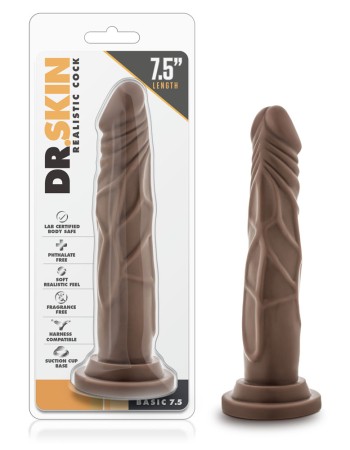 Dr. Skin - Realistic Cock - Basic 7.5 - Chocolate