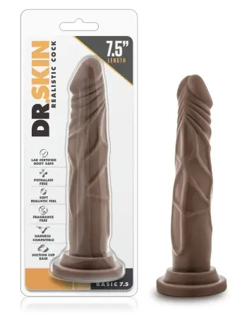 Dr. Skin - Realistic Cock - Basic 7.5 - Chocolate