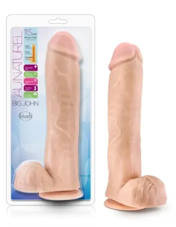 Au Naturel - Big John - 11.5 Inch Sensa Feel Dual Density Dildo - Vanilla
