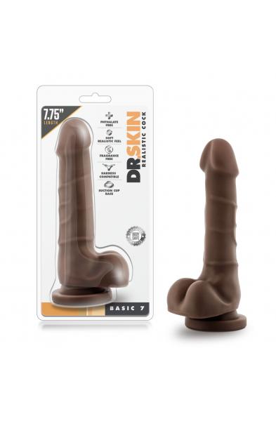 Dr. Skin - Realistic Cock - Basic 7 - Chocolate