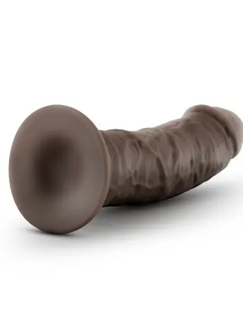 Au Naturel - 8 Inch Dildo With Suction Cup - Chocolate
