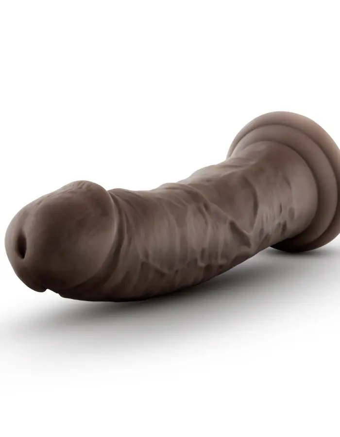 Au Naturel - 8 Inch Dildo With Suction Cup - Chocolate