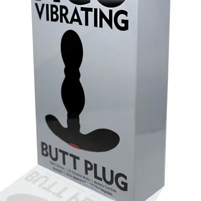 Vibrating Butt Plug - Black