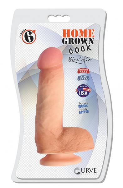 6 Inch Home Grown Cock - Vanilla