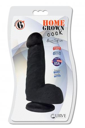 6" Home Grown Cock - Midnight