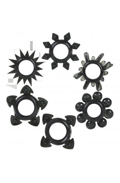 Tower of Power Set of 6 - Black