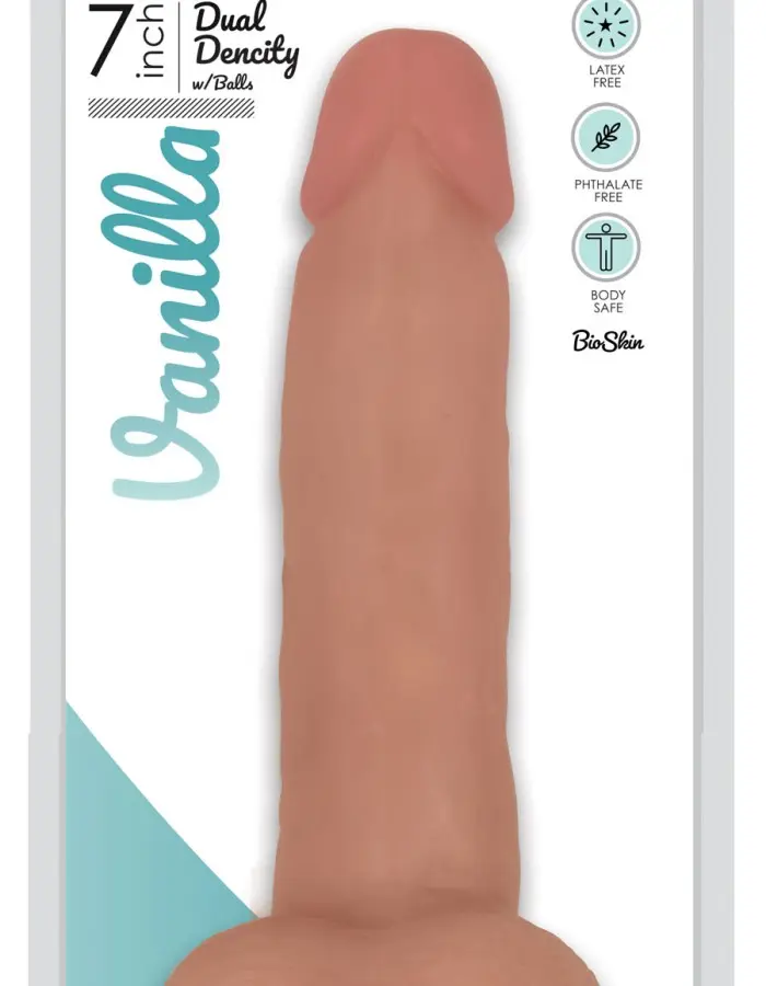 Easy Riders 7 Inch Slim Dong With Balls - Vanilla
